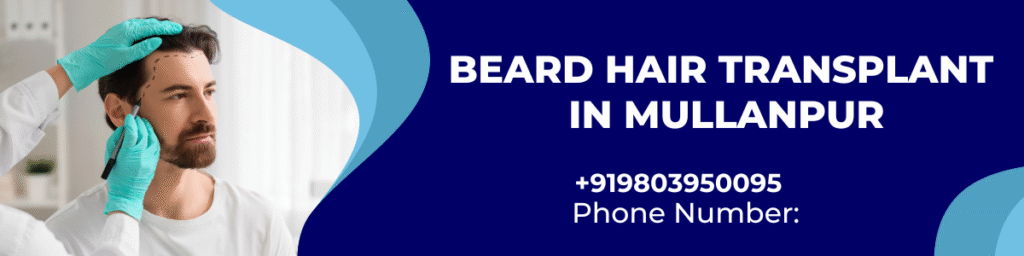 Beard Hair Transplant in Mullanpur – Derma Shine Aesthetics